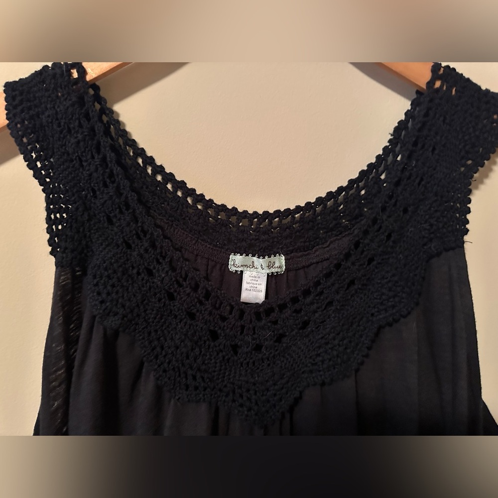 Urban Outfitters Kimich Blue Scoop Neck Sleeveless Top - Picture 5 of 5